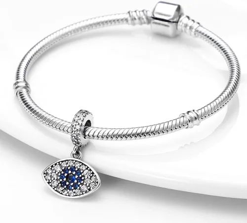 Miniatura 2 de Pandach Dijes de plata de ley 925 para pulsera y collar, colgante con piedras de circonita cúbica 5A, cuentas de joyería, regalos para mujeres