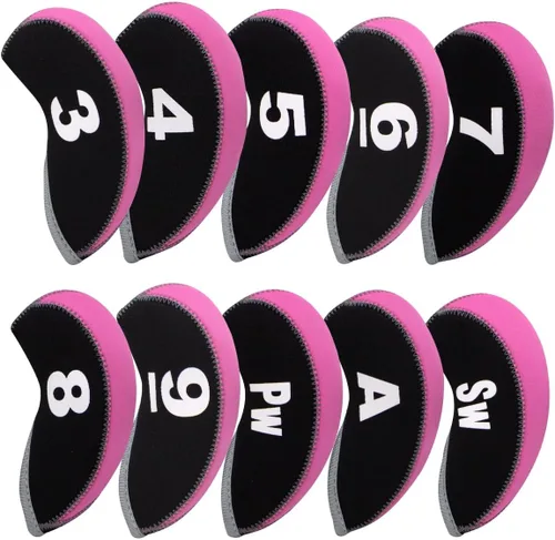 Miniatura 13 de Fundas de Hierro de Golf para Palos de Golf Juego de Fundas de Hierro de Golf de Neopreno 11pcs/10pcs Fundas para Cabezas de Hierro de Golf Fundas