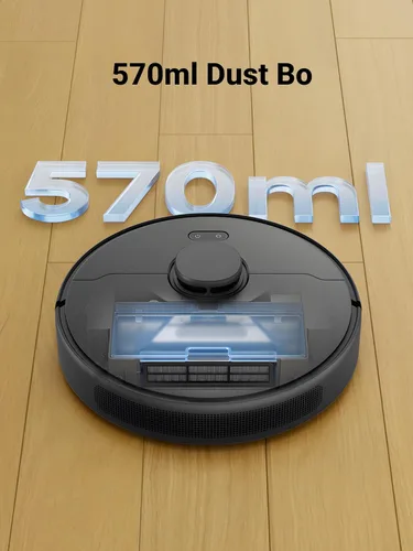Miniatura 6 de DREAME D9 Max Gen 2 Robot aspirador y fregona, navegación LDS, fuerte potencia de succión de 6000 Pa, tiempo de funcionamiento de 240 minutos
