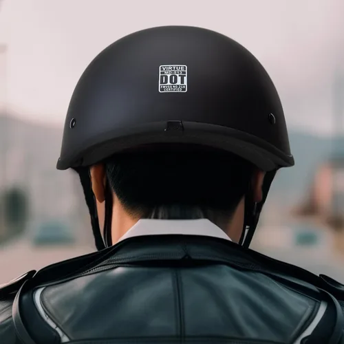 Miniatura 5 de Cartman Cruiser Scooter Casco de media cara para motocicleta, gráficos negros mate, aprobado por DOT para bicicleta, scooter, ATV, UTV Chopper