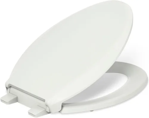 Miniatura 47 de KOHLER 4636-RL-0 Cachet ReadyLatch - Asiento de inodoro alargado con cierre lento, asiento de inodoro de cierre suave con tapa silenciosa, topes
