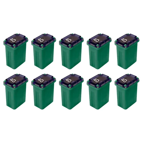 Fusible micro FMM de 40 amperios M-Case de 0.591 in para camionetas, automóviles y SUV (40A, paquete de 10)