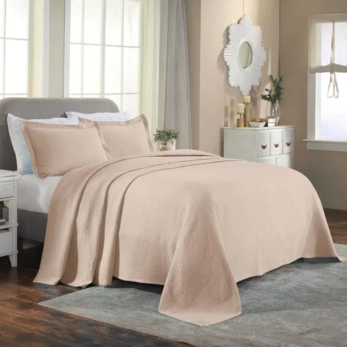 Superior Juego de colcha de algodón de 2 piezas, diseño de círculos celtas, decoración de cama para el hogar, 1 funda de almohada, manta de peso