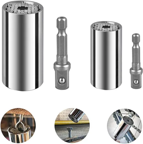 Miniatura 5 de Diseño de panal universal que se ajusta automáticamente de 0.27 a 0.79 pulgadas, adecuado para trinquetes y taladros, reparaciones en el hogar