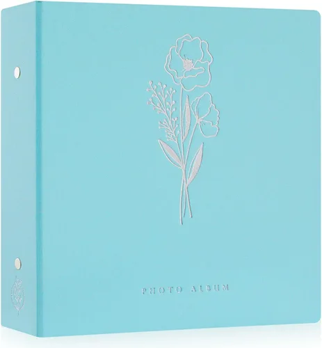 Miniatura 11 de Lanpn - Álbum de fotos autoadhesivo de lino, 40 páginas, álbum de fotos para manualidades, páginas adhesivas magnéticas, contiene fotos de 4 x 6, 7