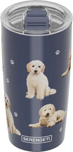 Miniatura 12 de SERENGETI Schnauzer - Vaso aislado al vacío de acero inoxidable de 20 onzas con tapa a prueba de derrames, impresión 3D, taza de viaje aislada