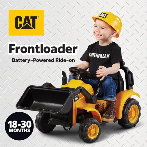 Miniatura 2 de Kid Trax - Juguete de montar CAT Frontloader para niños, de 18 a 36 meses, peso máximo de 44 libras, sistema de conducción con botón de fácil