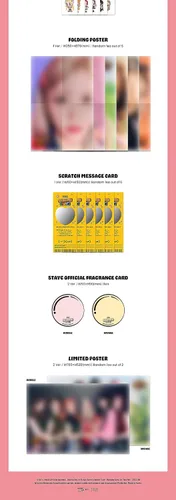 Miniatura 4 de STAYC TEENFRESH 3rd Mini Album CD+POB+Folding poster on pack+Photobook+Comic lyrics book+4cut photo+Photocard+Tattoo sticker+Message card+official