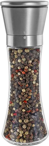 Miniatura 8 de Juego de molinillo de sal y pimienta - Molinillo de sal manual y molinillo de pimienta para pimienta negra, sal marina - Juego de molinillo de sal