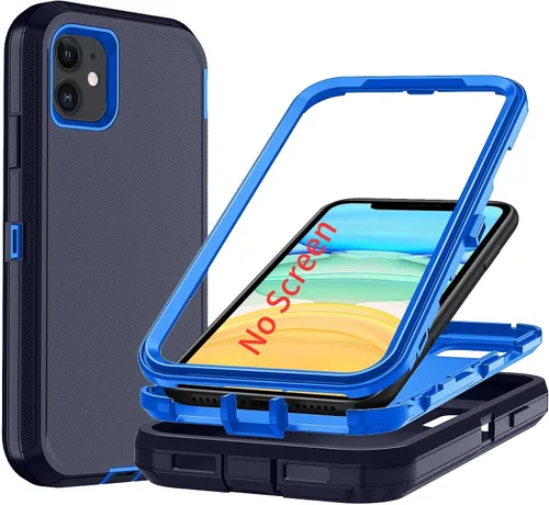 Miniatura 15 de Funda para iPhone X/i Phone Xs, 3 capas duradera funda de teléfono resistente protección para teléfono, a prueba de golpes a prueba de caídas a Negro