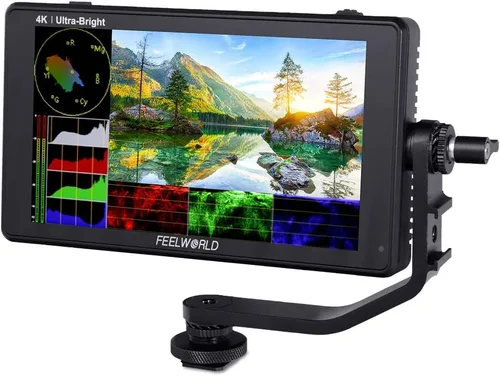 FEELWORLD LUT6 6 pulgadas 2600nits HDR 3D LUT pantalla táctil DSLR Cámara Monitor de campo con forma de onda VectorScope histograma 4K entrada HDMI