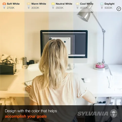 Miniatura 5 de Sylvania ECO - Bombilla LED A19, equivalente a 60 W, eficiente 9 W, 7 años, 750 lúmenes, no regulable, esmerilada, luz diurna de 5000 K, 24