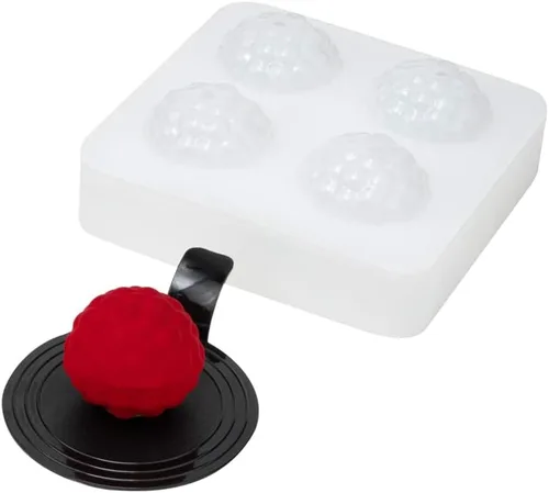Miniatura 26 de Pastry Tek - Moldes para paletas de 4 cavidades, 10 moldes rectangulares para tartas, flexibles, congelables, de silicona blanca, fáciles