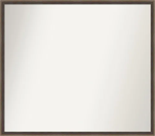 Miniatura 100 de Amanti Art Brown Bathroom Mirror for Over Sink, 23x41 Custom Made Hardwood Wedge Mocha Rectangle Vanity Mirror, Large Modern Wood Frame, Hangs