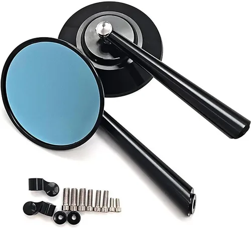 motorcycle rearview mirror For Y-Amaha Xmax Fz16 Mt07 09 Xj6 Dt50 Xt600 Tracer,Round Aluminum Alloy Motorcycle Rearview Mirror 8/10mm Side Mirror