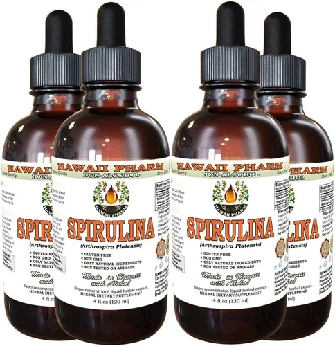 Miniatura 7 de Hawaii Pharm Extracto líquido sin alcohol de espirulina, grado profesional, espirulina hecha a mano en lotes pequeños (Arthrospira platensis)