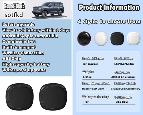 Miniatura 6 de Paquete de 2 rastreadores GPS para vehículos, dispositivo de seguimiento de automóvil oculto, dispositivo rastreador para vehículos, rastreador