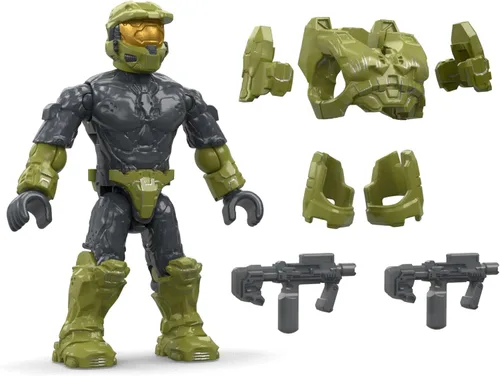 Miniatura 2 de MEGA Halo - Juego de juguetes de construcción de figuras de acción, paquete de personajes con 339 piezas, articulación posable, 2 pulgadas de alto