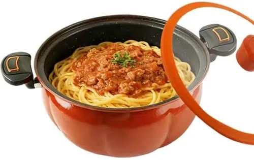 Olla a presión de acero inoxidable de 8l/2.11gal, ollas de calabaza para cocinar, Olla de sopa en forma de calabaza antiadherente, olla de presión