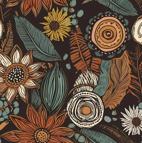 Miniatura 14 de Papel tapiz bohemio para despegar y pegar, papel de contacto floral vintage oscuro, papel de pared retro de flores botánicas autoadhesivo