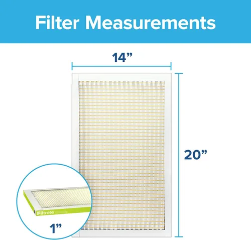 Miniatura 2 de Filtrete Clean Living - Filtro de aire para horno AC, MPR 600, 12 x 24 x 1 pulgadas, filtro antipolvo.