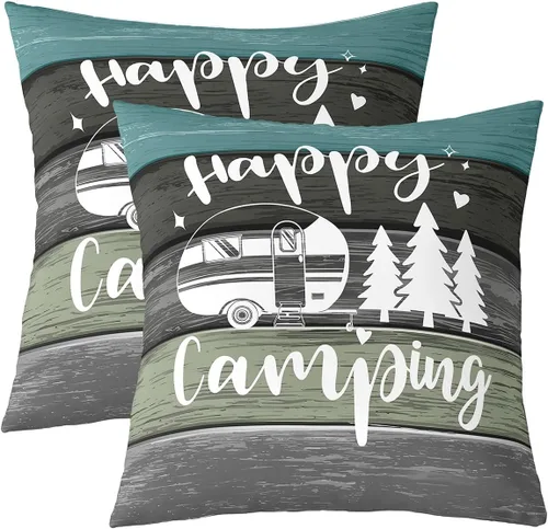 Miniatura 16 de Funda de almohada reversible con estampado para cama o sofá, decoración de coche de campamento, funda de cojín decorativa de granja occidental de 16