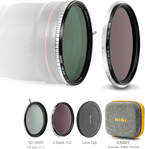 Miniatura 2 de NiSi - Kit Swift System 1-9 VND de 2.835 in, filtro de densidad neutra variable de color verdadero de 1-5 paradas con ND16 montado en fricción