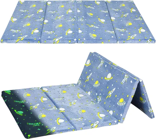 Miniatura 16 de MeMoreCool Colchón de Piso para Niños, Tapete de Juego Tapete Muscular Grande 6x4 Pies, Colchón Futon de Espuma Engrosada para Sala de Juegos, Gris