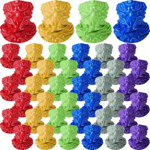 Miniatura 9 de Cozypower 36 bandanas de cachemira sin costuras, polaina para el cuello, pasamontañas para hombres y mujeres, viento UV