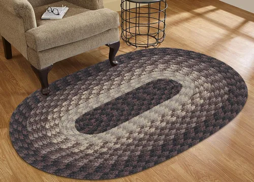 Miniatura 58 de La colección Better Trends Alpine Braid es una alfombra reversible para interiores duradera y resistente a las manchas 100% polipropileno