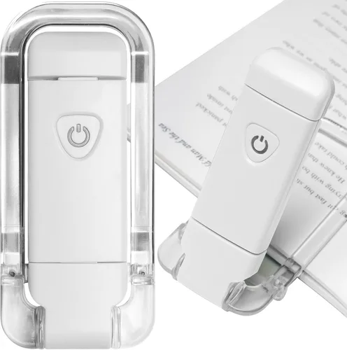 Miniatura 11 de EGWASER Luz de lectura de libros, luces LED portátiles recargables por USB con clip para leer en la cama, 3 luces ajustables regulables para 1