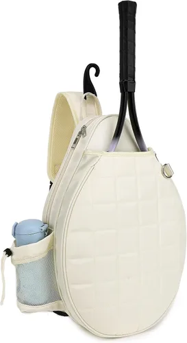 Rejolly Bolsa Bandolera de Raqueta de Tenis para Mujeres y Hombres Acolchada Resistente al Agua Funda de Raqueta de Un Hombro Cruzada para 2 Nuevo