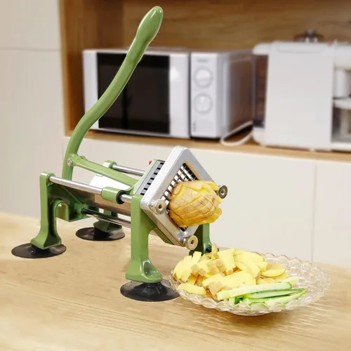 Miniatura 5 de Cortador comercial de papas fritas de acero inoxidable. Cortador de patatas fritas para papas fritas con hoja de 3/8 pulgadas, cortadora comercial