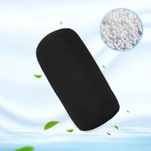 Miniatura 4 de Cómoda tela y microperlas de espuma, almohada de cuello de forma cómoda, almohada de espuma viscoelástica para el cuello, funda lavable para cama