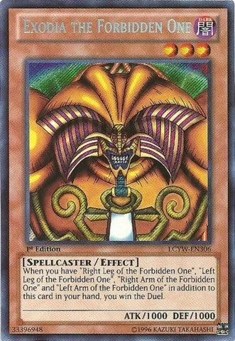 YU-GI-OH! - Exodia The Forbidden One (LCYW-EN306) - Colección Legendaria 3: Mundo de Yugi - 1ª Edición - Secret Rare