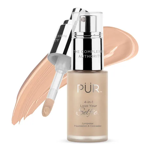 Miniatura 43 de PÜR MINERALS 4-in-1 Love Your Selfie Foundation & Concealer - Longwear Medium-to-Full Coverage Liquid Makeup Foundation with Hydrating Blend for