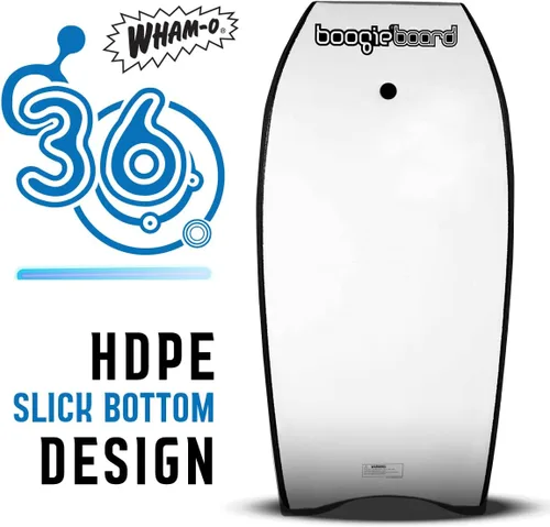Miniatura 5 de BoogieBoard - Bodyboard de 36 pulgadas, núcleo de Phuzion, cubierta XPE, parte inferior de HDPE, cola creciente, incluye correa para la muñeca