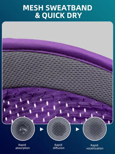 Miniatura 6 de ROCKBROS Gorra de ciclismo para hombres y mujeres, con visera elástica, para correr, con ala suave, secado rápido, no estructurada