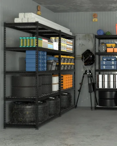 Miniatura 9 de WORKPRO Estante de almacenamiento de metal resistente de 5 capas, 48 pulgadas de ancho x 24 pulgadas de profundidad x 72 pulgadas de alto, unidad