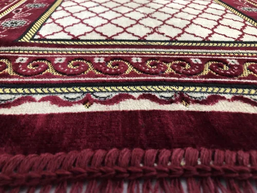Miniatura 4 de BAYKUL Alfombra de oración musulmana, alfombras de terciopelo turco islámico, gran regalo de Ramadán, tapete de oración Janamaz para mujeres