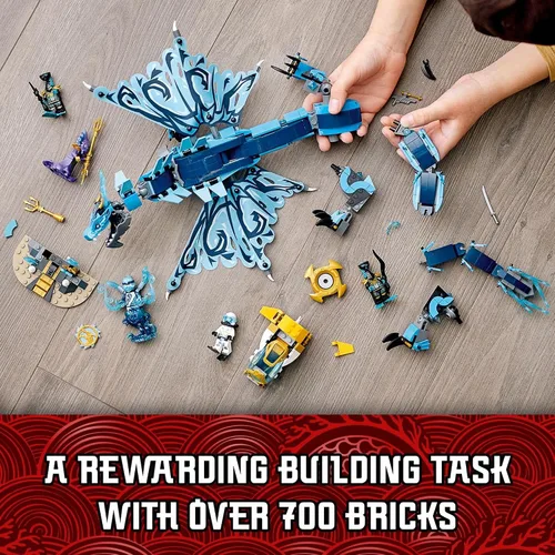 Miniatura 5 de LEGO NINJAGO - Juguete de dragón de agua, 71754, juego de construcción con 5 minifiguras y armas, regalos ninja para niños de 9 años de edad, niños