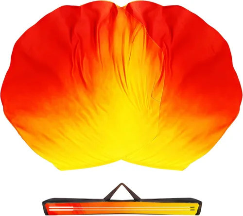Miniatura 16 de Baisdan Banderas de adoración de 54 x 54 pulgadas para iglesia de baile, bandera de alabanza, banderas de paloma y fuego con varillas flexibles