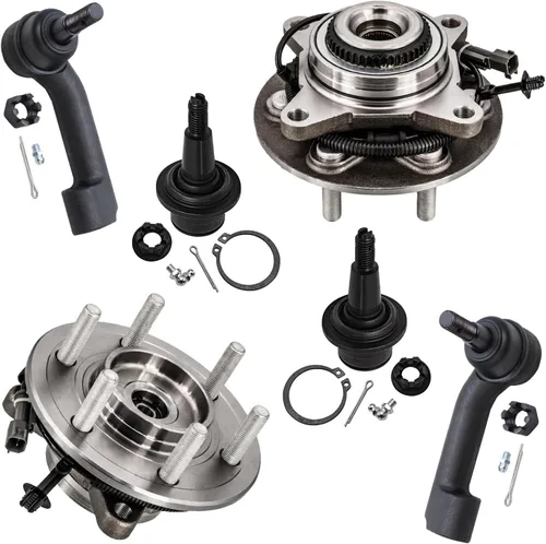 Miniatura 120 de Detroit Axle - Kit de extremo delantero RWD para Chrysler 300 Dodge Challenger Charger Upper Lower Control Arms rótulas de rodamiento de rueda Bujes