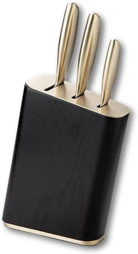 Miniatura 10 de JazzUpCo Juego de cuchillos alemanes de acero inoxidable, aptos para lavavajillas, cuchillos de cocina afilados con precisión, diseño moderno que