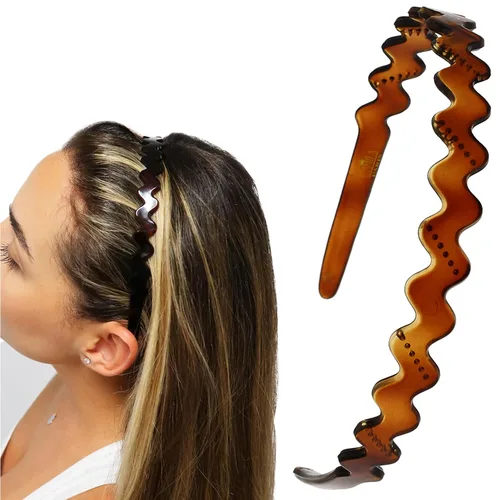 Miniatura 25 de Camila Paris CP3295 - Diadema francesa para mujer, negra, banda de pelo con fuerte agarre para mujeres, ligera y muy flexible, sin deslizamiento