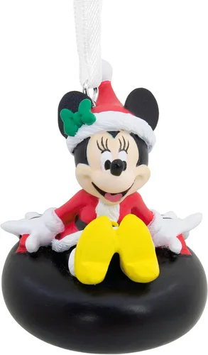Hallmark - Adorno navideño colgante de Minnie Mouse de Disney en tubo de nieve