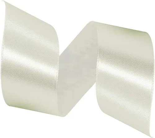 Miniatura 2 de Cinta de Satén Beige de Color Sólido, 1-1/2 Pulgadas x 25 Yardas, Cinta de Satén de Tela para Envolver Regalos, Manualidades, Hacer Lazos