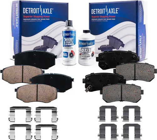 Miniatura 18 de Detroit Axle - Pinza de disco del lado del acompañante + pastillas de freno de cerámica de repuesto para Lexus HS250H Toyota RAV4 Prius V Scion xB