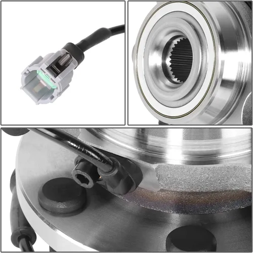 Miniatura 6 de DNA MOTORING OEM-WHA-0012 Conjunto de cubo de rodamiento de rueda delantera con sensor de velocidad compatible con Frontier 2005-2019 / Pathfinder