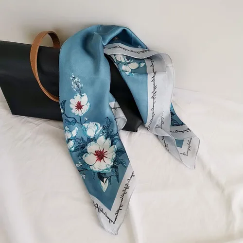 Miniatura 189 de FONYVE - Pañuelo de satén sedoso de tamaño mediano para mujer, cuadrado, 27.5 x 27.5 pulgadas